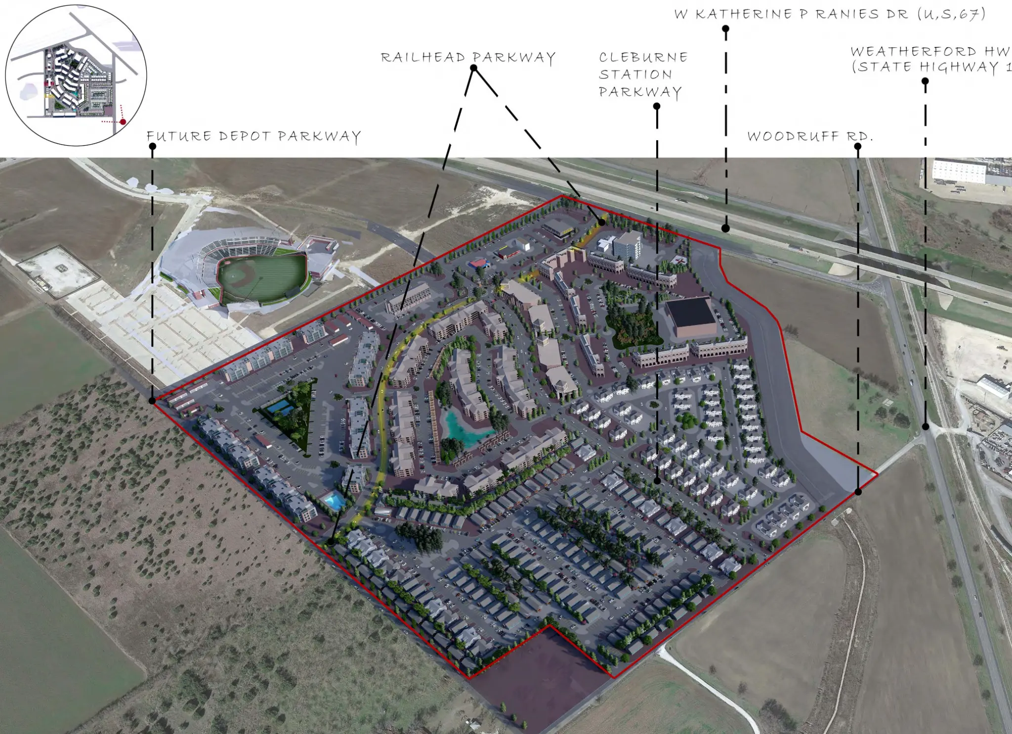 Railhead Project large-scale mixed-use development with transit-oriented design